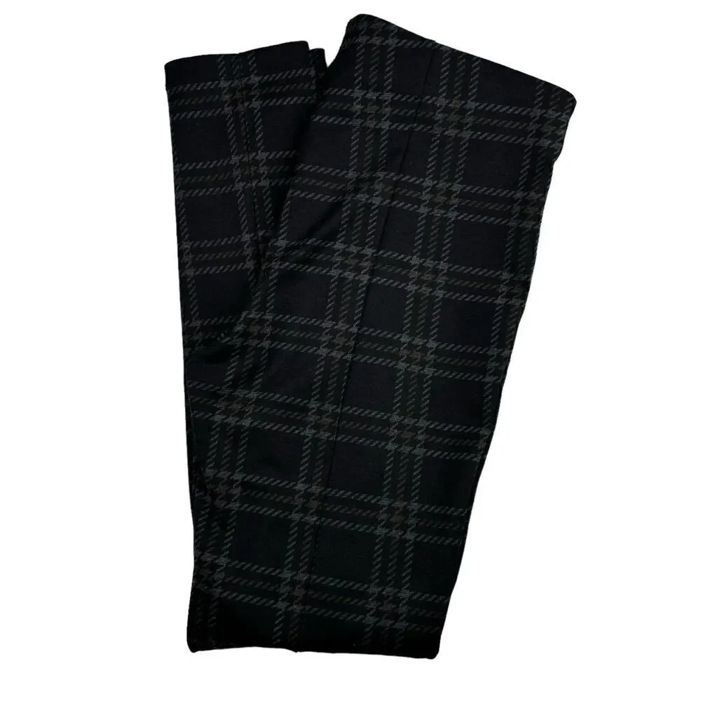 Sanctuary Windowpane Plaid Pull On Ponte Pants - Picture 5 of 6